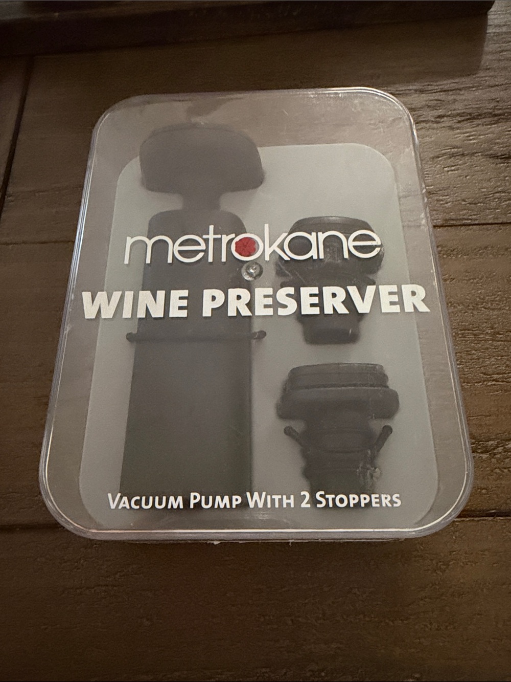 Metrokane Wine Preserver Vacuum Pump - Black